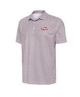 Antigua Men's White Arkansas Razorbacks Star Polo Shirt