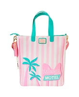 Loungefly Minnie Mouse Vacation Style Tote Bag with Coin Purse