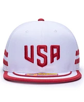 Fan Ink Men's White Usmnt Off-Shore Snapback Hat