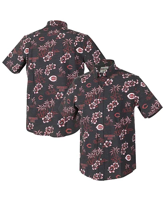 Reyn Spooner Men's Black Cincinnati Reds Kekai Performance Button-Up Shirt
