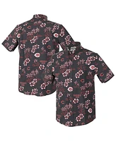 Reyn Spooner Men's Black Cincinnati Reds Kekai Performance Button-Up Shirt