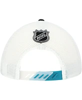 Fanatics Men's Black San Jose Sharks Authentic Pro Draft Adjustable Trucker Hat