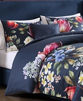 Bebejan Renaissance Bedding 100% Cotton Sateen 5 Piece Queen Size Reversible Comforter Set