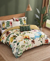 Bebejan Radiance Bedding 100% Cotton Sateen 5 Piece King Size Reversible Comforter Set