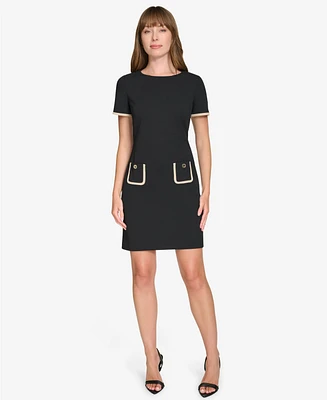 Tommy Hilfiger Petite Short-Sleeve Shift Dress