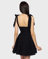 B Darlin Juniors' Sleeveless Fit & Flare Dress