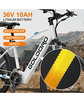 Goldoro Electric Bike 26" X7 Aluminum Alloy Mountain Bike, 350W/36V, Max 17.4 Mph