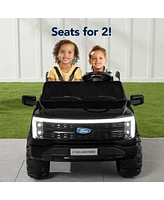 Best Choice Products Kids 24V Ride On Truck Officially Licensed Ford Lightning w/ Remote, Led Lights, 2 Speeds