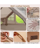 Mecale 4-6 People Inflatable Camping Tent with Porch and Carrying Bag
