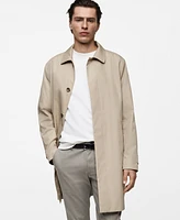 Mango Men's Classic Water-Repellent Trench Coat