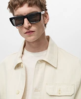 Mango Men's Pocket Linen and Cotton Jacket