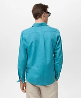 Mango Men's Linen-Blend Shirt