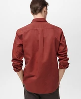 Mango Men's Linen-Blend Shirt