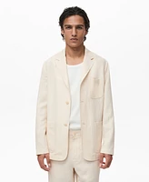 Mango Men's Linen Lyocell Suit Blazer
