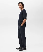 Mango Men's Fine-Knit Lyocell T-Shirt
