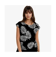 Calypsa Women's Daphne Loose Swim Top