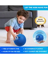Set of 6 Multi-colored Playground Balls, Kickball, Bouncy Dodge Ball