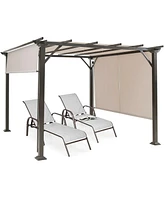 10' x 10' Metal Frame Patio Furniture Shelter