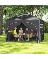 Mecale 10 X 10 Ft Pop up Canopy Tent with 4 Removable Sidewall