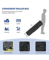 10 x 20 Feet Adjustable Folding Heavy Duty Sun Shelter with Carrying Bag