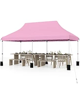 10 X 20 Ft Pop up Canopy Tent Foldable Portable Outdoor Gazebo with Carry Bag