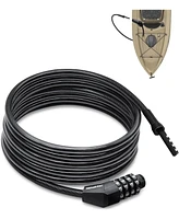 Bike Lock, Extra Long Straight Cable Lock 6ft with Resettable Combination, Unique Male Narrow Designed to Especially Suitable for Kayak, Scooter and P