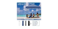 6.6 x 6.6 Feet Outdoor Pop-up Canopy Tent with Upf 50+ Sun Protection