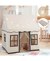 Toddler Large Playhouse with Star String Lights