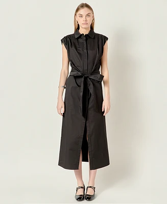 English Factory Women's Cotton Collared Button Dress