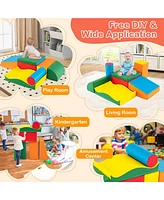 Toddlers Colorful Climbing Toys with Epe Foam and Removable Pu Leather