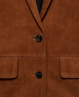 Mango Women's Straight Suede Jacket