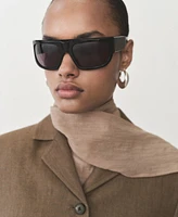 Mango Women's Linen-Blend Cropped Jacket