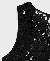 Mango Women's Crochet Knitted Top
