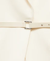 Mango Women's Belt Structured Blazer