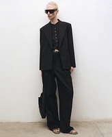 Mango Women's Wool-Blend Suit Jacket