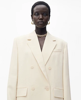 Mango Women's Double-Breasted Suit Jacket