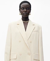 Mango Women's Double-Breasted Suit Jacket