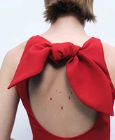 Mango Women's Back Bow Detail Crop Top