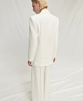 Mango Women's Double-Breasted Lyocell Suit Jacket