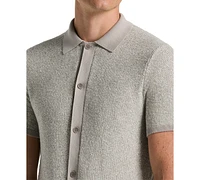 Perry Ellis Men's Two-Tone Button-Down Shirt