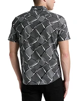 Perry Ellis Men's Regular-Fit Linework Shirt