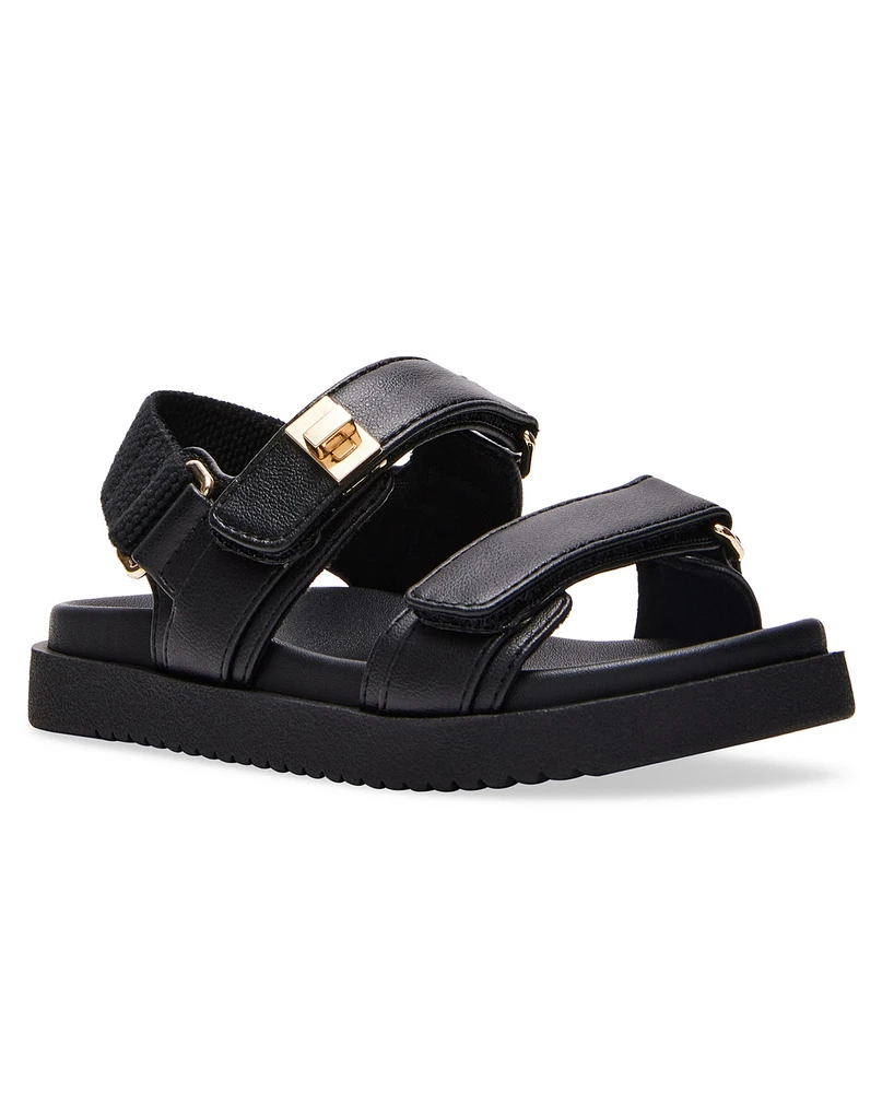 Steve Madden Little and Big Girls T-Mona Footbed Sandals