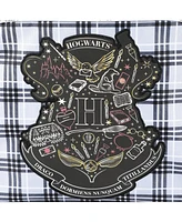 Harry Potter Hogwarts Tartan Crest 16” Kid's Backpack For School And Travel