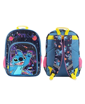 Disney's Stitch Space Character 16" Kid's Backpack For School And Travel