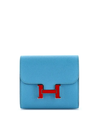 Pre-Owned Hermes Compact Constance Wallet Epsom
