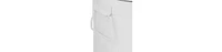 3.2 Gal./12-Liter and 0.8 Gal./3 Liter Old Time Style Round White Metal Step-on Trash Can Set