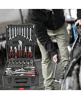Gouun Compact 4-Tier Tool Chest with Wheels and Locking Design
