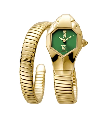 Just Cavalli Women's Gold Stainless Steel Bracelet Watch, 22mm