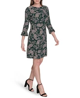 Tommy Hilfiger Women's 3/4-Sleeve Jersey Shift Dress