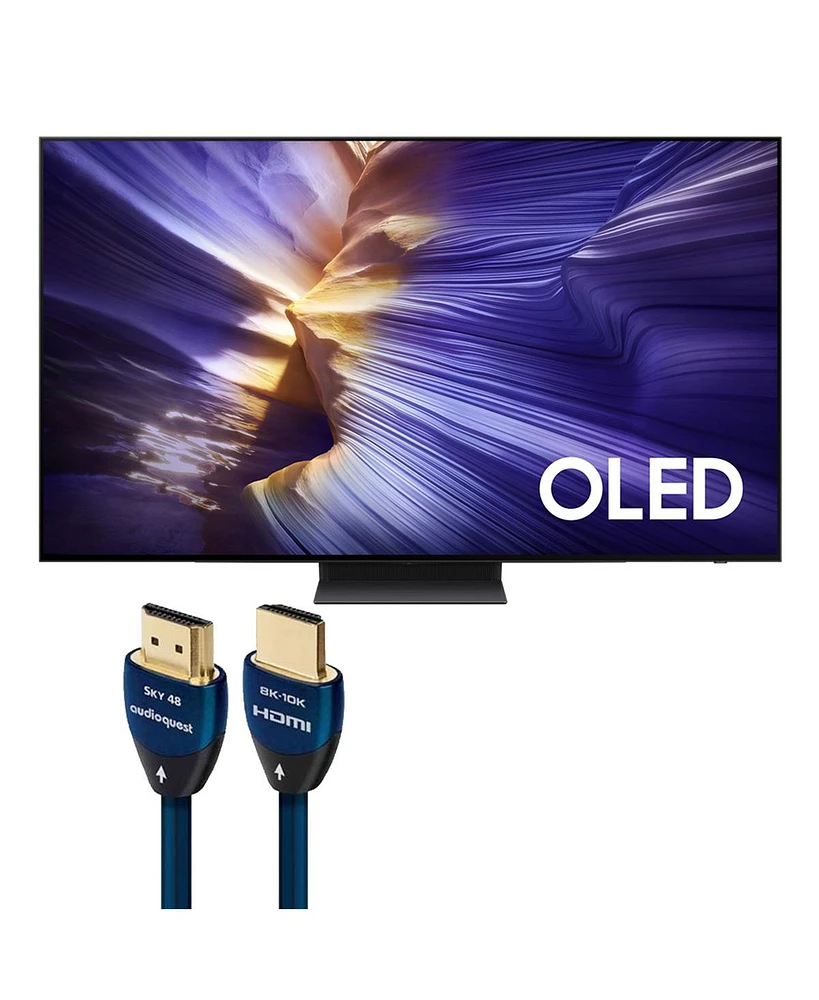 Samsung S90F 77 Inch 4K Oled Smart Tv with AudioQuest Sky 3m Hdmi Cable